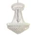 Rosdorf Park Primo Collection Crystal Chandelier In Chrome 28X36 Metal in Gray | 32 H x 24 W x 24 D in | Wayfair 534B81D8F82E4D6A8E6CA89B8AB3BAEF