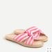J. Crew Shoes | J. Crew Nib Twisted-Knot Espadrille Sandals | Color: Pink/White | Size: Various