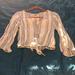 American Eagle Outfitters Tops | Crop Top | Color: Tan | Size: Xs