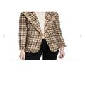 Kate Spade Jackets & Coats | Kate Spade Nw Retail Price $428 Kate Spade Women's Tweed Blazer Bicolor Sz 00- | Color: Tan | Size: 00