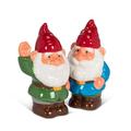 Winston Brands Garden Gnomes Salt and Pepper Shaker Set Ceramic in Blue/Green/Red | 3.5 H x 2.5 W in | Wayfair 64037