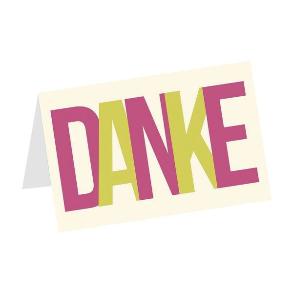 6er-Pack Dankeskarten »DANKE«, LUMA KARTENEDITION, 17.5×11.5 cm