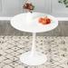 White MDF Side Table - 20"H x 24"W x 24"D