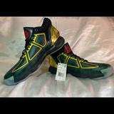 Adidas Shoes | Adidas D Rose 10-Green W/ Gold Basketball Shoes [Fw3656] Sz 8.5 Men/ Sz 10 Women | Color: Gold/Green | Size: 8.5