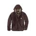 Carhartt Men's Relaxed Fit Washed Duck Sherpa-Lined Utility Jacket, Dark Brown SKU - 231669