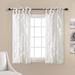 Sophia Ruffle Window Curtain Panels White 40X63 Set - Lush Décor 21T010829