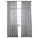 Winston Brands Elegance Solid Sheer Rod Pocket Single Curtain Panel 84.0 H x 60.0 W in Polyester in Gray | 60" W X 84" H | Wayfair 46779 GRAY 6084