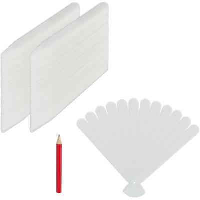 Stecketiketten 300er Set, zum Beschriften, Beet & Anzucht, Garten, 13cm lang, Kunststoff