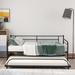 Metal Daybed with Trundle for Living Room , Twin Size