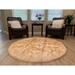 Legacy Home Faux Sheepskin Round Shag Area Rug