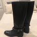 Burberry Shoes | Burberry Black Leather Riding Boots (Worn Once!) | Color: Black/Gold | Size: 8.5