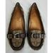 Coach Shoes | Coach Sz. 5.5 B Brown Flores Signature Textile Loafer W/ "C" Buckle | Color: Brown | Size: 5.5