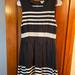J. Crew Dresses | J.Crew Striped Dress | Color: Black/White | Size: M