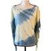 Free People Tops | Free People Bohemian Tie Dye Top | Color: Blue/Yellow | Size: S