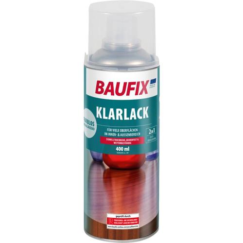 Klarlack Spray transparent 0,4 l - farblos - Baufix