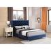 Julie Tufted Upholstered Low Profile Queen Panel Bed