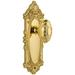 Grandeur Grande Victorian Solid Brass Rose Privacy Door Knob Set with