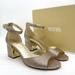 Michael Kors Shoes | Michael Kors Lana Mid Pixie Fine Glitter Sandals | Color: Gold | Size: 8.5