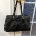 Coach Bags | Coach Black Jacquard Large Signature Purse | Color: Black | Size: 16.5 X 10 In