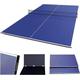 HLC 9FT Professional Table Tennis Table Top Folding Full Size Ping Pong Table Top with Net Blue