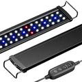 NICREW SlimLED Aquarium Plants Light, Fish Tank Light with Wired Timer and Extendable Brackets, 90-110 cm