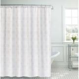Laura Ashley Geometric Single Shower Curtain Polyester in Gray | 72 H x 70 W in | Wayfair LAC014132