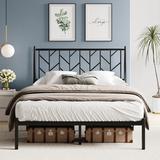 Corrigan Studio® Carragan Platform Bed Metal in Black | 44.6 H x 56 W x 78 D in | Wayfair FAFDE91D6B2B45D09DDCA965F69F887A