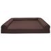 FurHaven Quilted Full Support Solid Orthopedic Sofa Dog Bed Metal in Brown | 9.5 H x 53 W x 40 D in | Wayfair 55601011