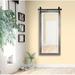 Neace Barn Bathroom/Vanity Mirror Plastic/Metal in Gray/White/Black Laurel Foundry Modern Farmhouse® | 64 H x 36 W x 2.75 D in | Wayfair