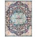 White 36 x 0.2953 in Indoor Area Rug - Langley Street® Felty Oriental Power Loom Polypropylene Area Rug in Black/Teal | 36 W x 0.2953 D in | Wayfair