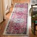 Blue/Green 26 x 0.2953 in Indoor Area Rug - Langley Street® Felty Oriental Fuchsia/Teal Area Rug | 26 W x 0.2953 D in | Wayfair