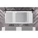 Neace Schlosser Industrial Accent/Bathroom/Vanity Mirror, Glass in White Laurel Foundry Modern Farmhouse® | 31 H x 66 W x 0.75 D in | Wayfair