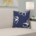 Lark Manor™ Gorrell Outdoor Square Pillow Cover & Insert Polyester/Polyfill blend in Blue | 16 H x 16 W x 3 D in | Wayfair