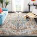 Blue 96 x 0.35 in Indoor Area Rug - Langley Street® Felty Oriental Gray/Light/Orange Area Rug | 96 W x 0.35 D in | Wayfair