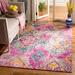 Pink 79 x 0.35 in Indoor Area Rug - Langley Street® Felty Geometric Fuchsia Area Rug Polypropylene | 79 W x 0.35 D in | Wayfair