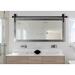 Steelside™ Singapore Schlosser Horizontal Barn Accent/Bathroom/Vanity Mirror in Gray | 30 H x 53 W x 0.75 D in | Wayfair