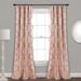 Natoli Chenille Trellis Geometric Semi-Sheer Rod Pocket Curtain Panels Metal in Pink Laurel Foundry Modern Farmhouse® | 84 H in | Wayfair