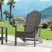 Rosecliff Heights Harietta Patio Adirondack Chair Chair Outdoor Lawn & Garden Chair Plastic/Resin in Gray | 36.6 H x 29.1 W x 33.9 D in | Wayfair