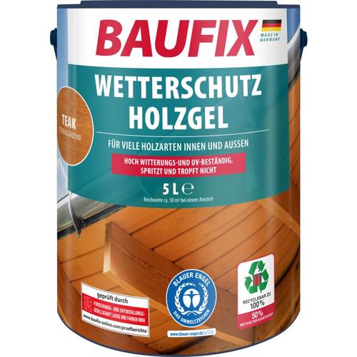 Baufix - Wetterschutz-Holzgel teak 5 L - Teak