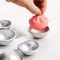 Moule à gâteau boule en aluminium 3D moule à mochi demi-rond boule de neige de bain sphère moule