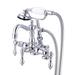 Vintage 3-3/8 in. Deck Mount Clawfoot Tub Faucet with Hand Shower