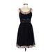 CATHERINE Catherine Malandrino Casual Dress - Party: Black Solid Dresses - Used - Size 6