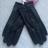 Kate Spade Accessories | Kate Spade Leather Gloves | Color: Black | Size: S