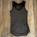 Lululemon Athletica Tops | Lululemon Grey And Black Mesh Cutout Back | Color: Black/Gray | Size: Xs