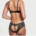 Victoria's Secret Intimates & Sleepwear | 2 Very Sexy Micro Lace Inset Cheeky Panties | Color: Black/Green | Size: M