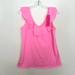 Lilly Pulitzer Tops | Lilly Pulitzer Hot Pink Ruffle Top // New With Tags Nwt | Color: Gold/Pink | Size: Xs