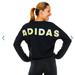 Adidas Tops | Adidas Womens Tie Dye Crew Crop Sweatshirt | Color: Black | Size: Xxl