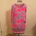 Lilly Pulitzer Dresses | Lilly Pulitzer Beacon Long Sleeve Dress Euc | Color: Blue/Pink | Size: Xs
