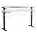 Move 40 Series by Bush Business Furniture 72W x 30D Electric Height Adjustable Standing Desk in White with Black Base - Bush Business Furniture M4S7230WHBK