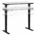 Move 40 Series by Bush Business Furniture 48W x 24D Electric Height Adjustable Standing Desk in White with Black Base - Bush Business Furniture M4S4824WHBK